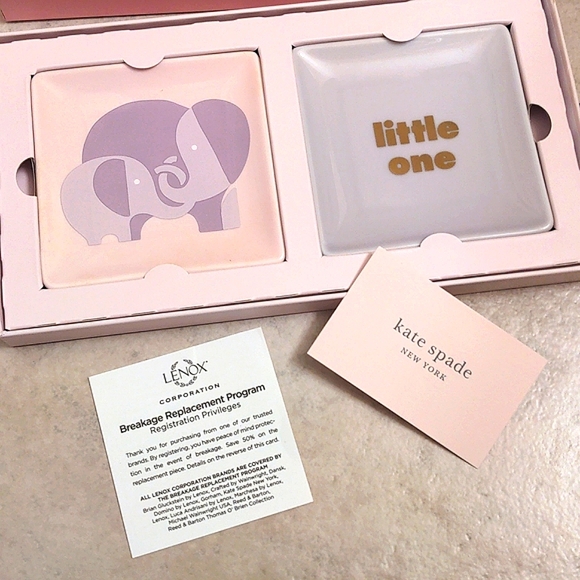 NEW Kate Spade Lenox® Sweet Talk Little One Trinket Dish Set - Picture 7 of 9